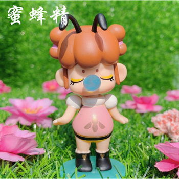 红新款女生盲盒榜若来祖国版礼物摆件蜜蜂精开盒不开袋祖国版有卡有币