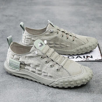 解放鞋男工地耐磨耐脏透气防滑帆布鞋一脚蹬休闲上班工作劳保 lv01军