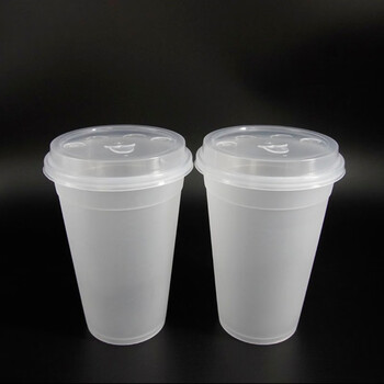 119口径1000ml高透霸王杯一次性1升奶茶杯磨砂水果茶杯超大支持订1000