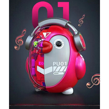 圆小米现货mecha半机械pupu可爱企鹅盲盒公仔玩具摆件儿童礼物 企鹅pu