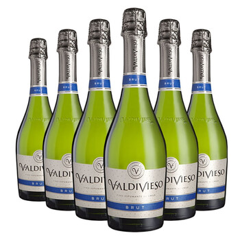 瓦帝维索 Vina Valdivieso 天然高泡干型起泡葡萄酒 750mL*6瓶 整箱装