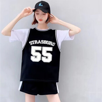 黄花地蓝球套装定制女篮球服女套装夏季假两件短袖女生篮球衣运动学生