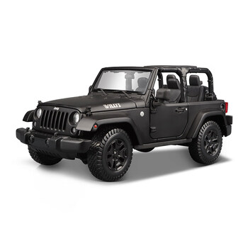 牧马人车模1:18吉普牧马人越野车模仿真合金汽车模型车金属摆件男