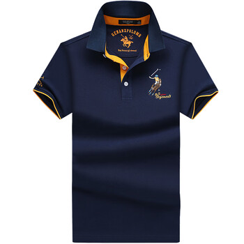 保罗贵族男装体恤短袖polo衫男商务休闲马标骑士短袖时尚青年2022夏季
