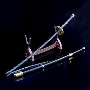 海贼王刀布鲁克 金属鲁克剑和之国索隆黑刀模型摆件 海贼王周边 雪走