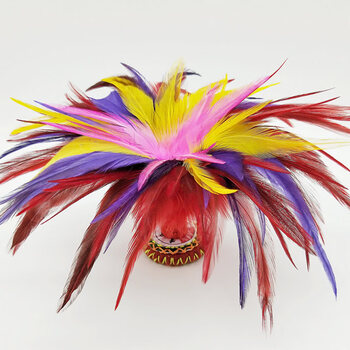 腱子羽毛手工毽子耐踢鸡毛毽键子学生比赛专用大毽子健身玩具 成人