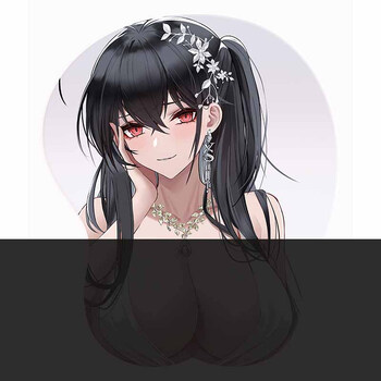 西克里鼠标垫动漫3d胸 二次元美女3d胸立体鼠标垫定制碧蓝航线原神