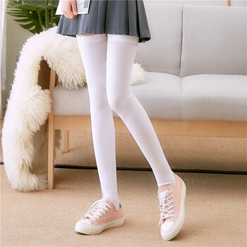 加长超长过膝袜子高筒女日系长筒大腿白丝袜jk春秋性感黑丝潮ins制服