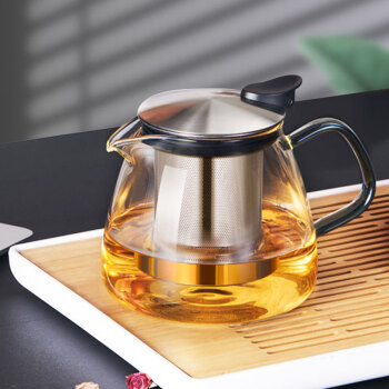 友客（YOUKE）茶壶玻璃茶具700ml 大容量过滤煮茶器办公养生泡茶壶 家用加厚耐热玻璃壶 G398