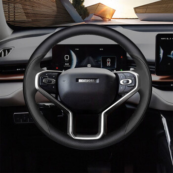 博紫适用于哈弗h6方向盘套真皮手缝大狗h4初恋h2sf7h9第三代h6赤兔m6