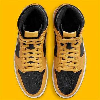 乔1 黑黄脚趾 男女休闲鞋运动鞋板鞋高帮 篮球鞋 555088-701 aj1