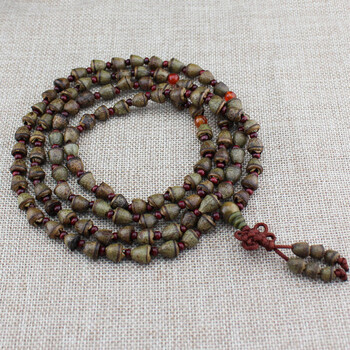 金钟菩提子手串108颗佛珠手链小金钟菩提原籽念珠饰品男女自然香文玩