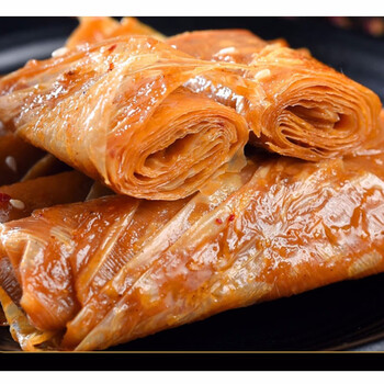 四川特产乐明传统罗江豆鸡五香麻辣味豆皮豆腐干素肉豆鸡70g10袋