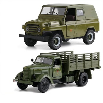怀旧合金128北京吉普车金属bj2020212越野车小汽车模型玩具解放ca10两