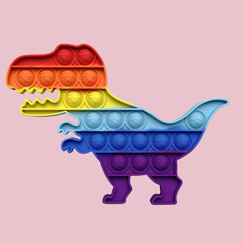 灭鼠先锋思维棋游戏我是高手逻辑思维玩具pop it fidget toy 彩色恐龙