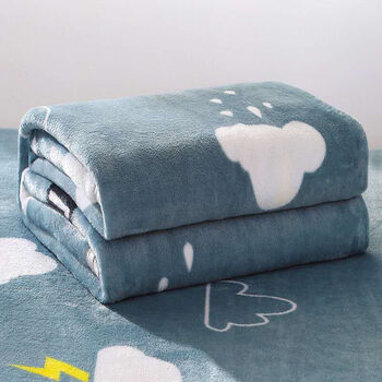 毛毯盖毯四季毯礼品毯宾馆童毯单人双人毯空调毯雨云之恋中厚卷边锁边