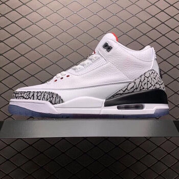 纯元 air 3 aj3 白水泥罚球线水晶底爆裂纹 923096-101 罚球 36