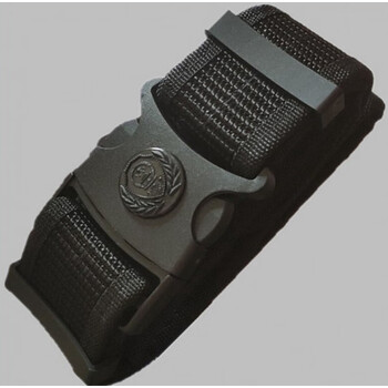 户外作训腰带男女黑色战术带保安训练s带511内扎加锁帆布 黑色 g徽s带