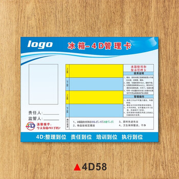 餐厅厨房4d管理卡标识牌提示牌学校幼儿园厨房标示牌餐厅酒店饭店卫生