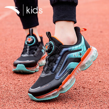 安踏童鞋儿童气垫跑鞋夏季新款旋钮科技时尚男童缓震运动鞋312315501