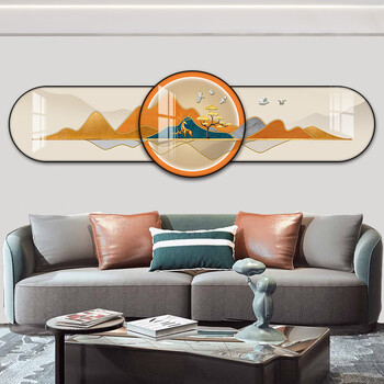 家和万事兴客厅画客厅背景墙画屏沙发后面的装饰画客厅装饰画感现代