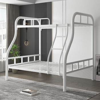 上下床铁床 铁架床加厚双层床工人宿舍上下床简约成人床铁艺子子母上