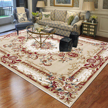 藏式地毯纯人工雕花欧式客厅茶几地毯美式风宫廷豪华别墅卧室高端8021