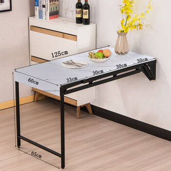 隐形餐桌折叠式餐桌壁挂餐桌变形壁挂式折叠桌墙上网红餐桌多功能书架