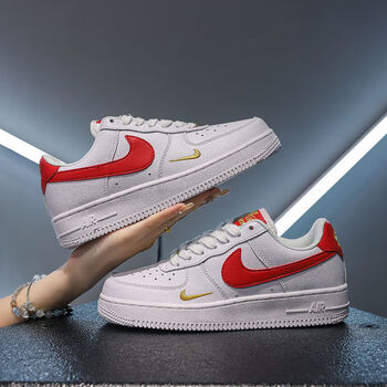 耐克af1空军一号泫雅小白鞋迷你勾小勾小金钩低帮板鞋男女情侣运动鞋