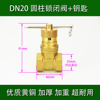 20磁性锁闭闸阀(含钥匙)
