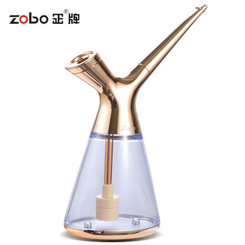 ZOBO正牌min水烟壶循环型可清洗烟嘴粗中细烟烟丝过滤器ZB-539金色