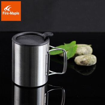 2022新款火枫303不锈钢野营杯户外野炊野营保温杯320ml双层杯体