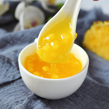 新仙尼凤梨果泥136kg含果肉果粒果酱泥烘焙奶茶店专用原配料香蕉味