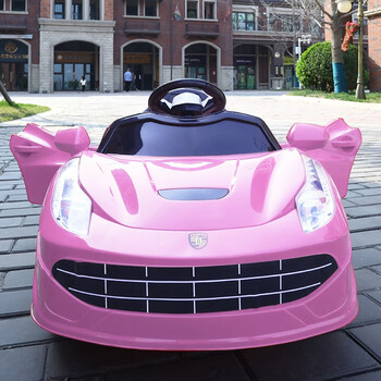爱童婴儿童电动车四轮遥控汽车1-3岁宝宝玩具车可坐人小孩双驱摇摆车 标配单驱粉色+遥控+硬座