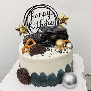 冠皇派男士生日蛋糕送男友老公爸爸个性创意定制全国同城配送 暴富大g