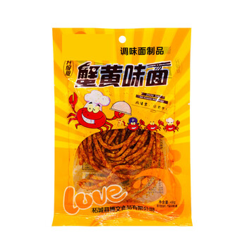 香辣调味面制品蟹黄味面辣条麻辣网红休闲零食儿时怀旧蟹黄味面辣条42