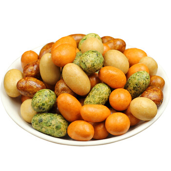 鱼皮花生豆2500g多口味混合海苔花生米花生粒怀旧休闲儿时零食
