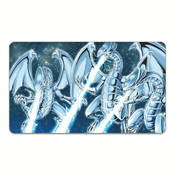 游戏王卡垫双人青眼白龙海马单人决斗盘tcg对战牌垫锁边桌垫diy定做来