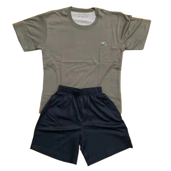 絮实 短袖体能服套装 夏季体能训练服 透气速干亲肤柔软不沾身 尺码165-185