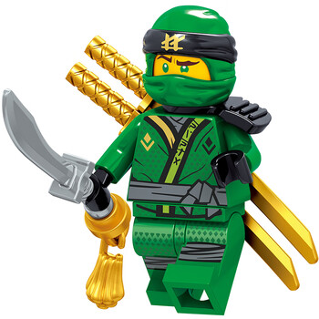 乐加酷乐积木幻影忍者加满都之子系列人仔初代旧版劳埃德小人 绿色 02