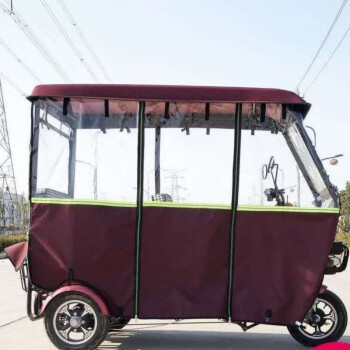 电动三轮车车棚全封闭雨棚小巴士电动车雨棚篷老年三轮车雨棚透明