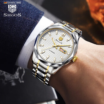 罗格斯shgos德国表品牌手表男士机械表全自动镂空时尚德表商务新款
