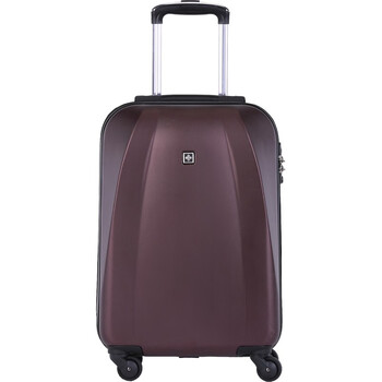SUISSEWIN拉杆箱20吋登机箱万向轮行李箱男女学生旅行箱出差密码箱酒红6104