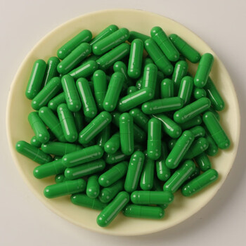 糯米淀粉空囊植物食用胶囊壳空胶囊壳外壳胶囊皮空心绿色胶囊0号全果