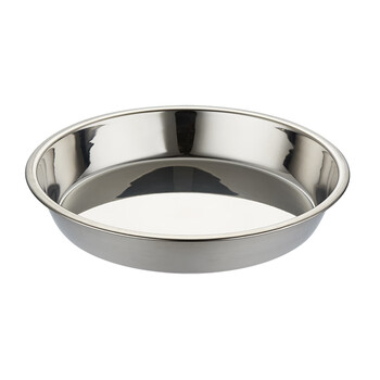 curta科得不锈钢加厚多用糕点圆盘菜盘家用餐盘蒸盘汤盆菜碟圆形水果