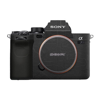 美本堂适用于索尼A7M4相机保护贴膜SONY a74机身贴纸贴皮碳纤维磨砂3M 电路黑 A7M4