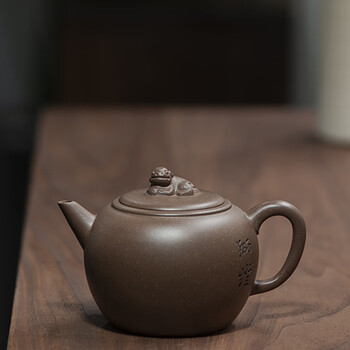 八马紫砂壶 狮灯壶段泥紫砂壶宜兴紫砂壶茶具