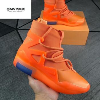 airfearofgod1fog黑武士tripleblack高帮篮球鞋莆田 橙色 45