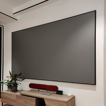 小米(mi)生态 投影仪通用画框幕布壁挂抗光幕布抗光金属白软4k100吋