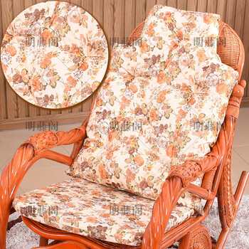 可拆洗摇椅坐垫可拆洗摇椅垫躺椅垫棉垫摇摇椅藤椅座垫逍遥椅垫子靠垫